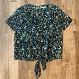 NWT Madewell 100% silk floral blouse